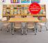 Milan Rectangular Table - 6 Seater - view 2
