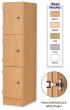 Primary Height Three Door Locker - 1370mm - view 1