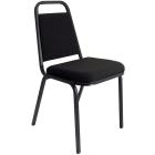 Banquet Black Frame Chair With Fabric Seating - view 1