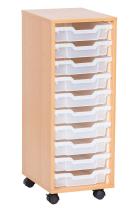 Sturdy Storage Single Column Unit - 10 Shallow Trays - view 1