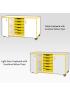 Jaz Storage Range - Triple Width Cupboard With Trays - view 4