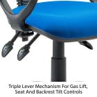 Eclipse 3 Lever Task Operator Chair With Loop Arms - view 3