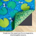 Back To Nature Grass And Lily Pads Double Sided Carpet - view 3