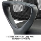 Eclipse 2 Lever Task Operator Chair - Mesh Back With Loop Arms - view 2
