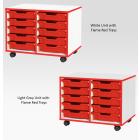 Jaz Storage Range - Double Width Shallow Tray Units - view 6