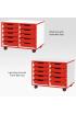 Jaz Storage Range - Double Width Shallow Tray Units - view 6