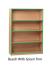 Standard Bookcase with Coloured Edge - 1250mm High - view 3