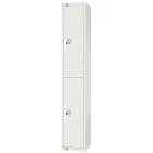 All White Two Door Locker - view 1
