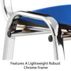 ISO Chrome Frame Chair With Vinyl Seating - view 2
