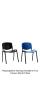 ISO Black Frame Chair With Poly Seating - view 4