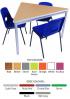 GOPAK Enviro Triangle Classroom Table - Optional Castor - view 1