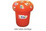 SET OF 4: 90 Litre Mushroom Litter Bins - view 5