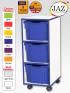 Jaz Storage Range - Single Width Extra Deep Tray Units - view 1
