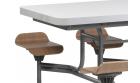 Primo Mobile Folding Table & Seating (White Gloss) - view 4