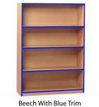 Open Colour Front Bookcase - 1250mm - view 1