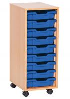 Sturdy Storage Single Column Unit - 9 Shallow Trays - view 2