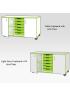 Jaz Storage Range - Triple Width Cupboard With Trays - view 3