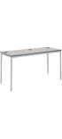 ClassCore Computer Rectangular Table with Portholes - 1800 x 750mm - view 2