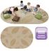 Oval Leaf Carpet - 3m x 2m - view 1