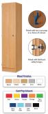 Secondary Height One Door Locker - 1800mm - view 1