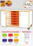 Jaz Storage Range - Triple Width Cupboard With Trays - view 1