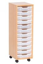 Sturdy Storage Single Column Unit - 12 Shallow Trays - view 1