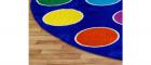 Rainbow 14 Spot Semi-Circle Carpet - 1.5m x 3m - view 4