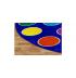 Rainbow 14 Spot Semi-Circle Carpet - 1.5m x 3m - view 4