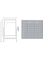 Mobile Non-Magnetic Whiteboard - view 2