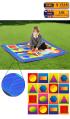 Indoor/Outdoor Geometric Mat - 1200 x 1200mm - view 1