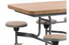 Primo Mobile Folding Table & Seating (Moderno Oak) - view 3