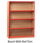 Open Colour Front Bookcase - 1250mm - view 2