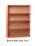 Open Colour Front Bookcase - 1250mm - view 2