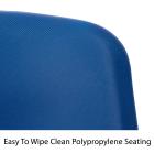 ISO Black Frame Chair With Poly Seating - view 3
