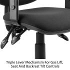 Eclipse 3 Lever Task Operator Chair With Height Adjustable Arms - view 3
