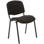 ISO Black Frame Chair With Fabric Seating - view 1