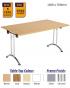 Rectangular Union Folding Table - 1400 x 700mm - view 1