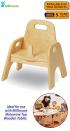 Wooden Stacking Sturdy Chair with Pommel - view 1