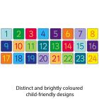 Rainbow 1-24 Numbers Mini Mat Squares & Holdall - view 2