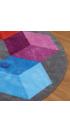 Rainbow Circular Polygons Carpet - 2m Diameter - view 2