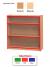 Standard Bookcase with Coloured Edge - 750mm High - view 1