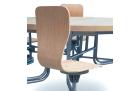 Primo Mobile Round Folding Table (Moderno Oak) - view 4