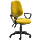 Eclipse 2 Lever Task Operator Chair - Bespoke Colour Chair With Loop Arms - view 1