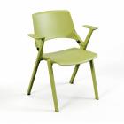 Myke Stacking Chair with Armrests - view 1