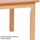 Small Rectangle Melamine Top Wooden Table - 960 x 695mm - view 3