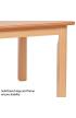 Small Rectangle Melamine Top Wooden Table - 960 x 695mm - view 3
