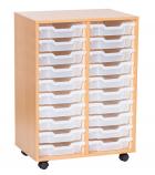 Sturdy Storage Double Column Unit - 20 Shallow Trays - view 1