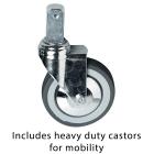 Gratnells Complete Low Height Single Column Trolley Set - 860mm - view 2