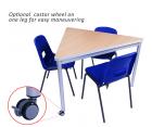 GOPAK Enviro Triangle Classroom Table - Optional Castor - view 2