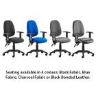 Eclipse 2 Lever Task Operator Chair With Height Adjustable Arms - view 4